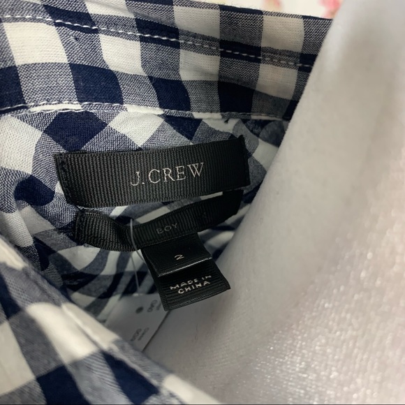 NEW J Crew Poplin Checker button down Shirt - Picture 10 of 11